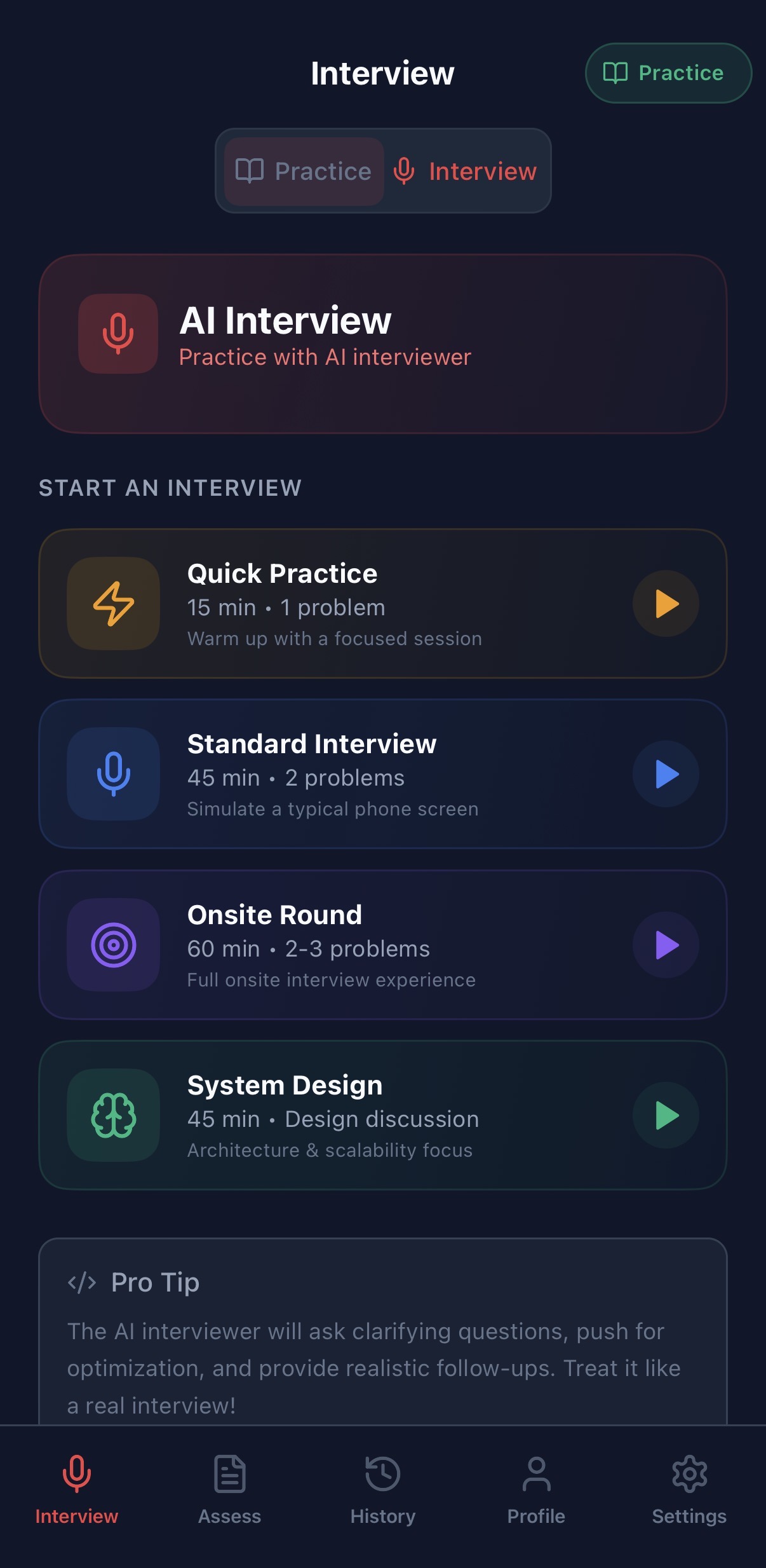 CodeNexus — Mobile Coding Practice App